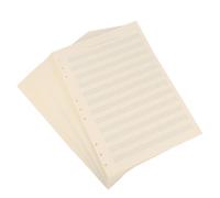 FRCOLOR 100 Sheets Loose-leaf Music Manuscript Paper Spacing Rows White Notebook Refill for Musicians Students Staff Smooth Writing Ink-resistant Practice Composition Refill