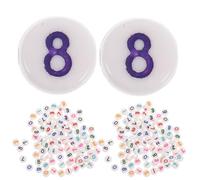FRCOLOR 100pcs Assorted Colour Acrylic Beads for Bracelet Making, Lightweight and Portable DIY Handmade Crafts Beads Suitable for Jewellery and Keychain Accessories