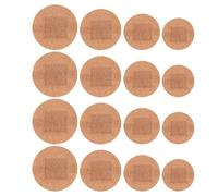 FRCOLOR 100Pcs Breathable Elastic Fabric Round Spot Plasters for Protection, Comfortable Patches in Various Sizes