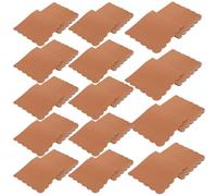 FRCOLOR 100pcs Brown Kraft Paper Napkins Disposable Party Dinner Serviettes for Weddings Birthdays Banquets with Absorbent Surface and Rustic Hotel Use