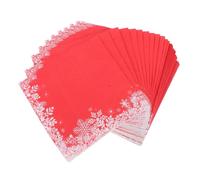 FRCOLOR 100pcs Christmas Paper Napkins Decorative Winter Napkins with Snowflake Design for Holiday Gatherings Disposable Dinner Supplies for Festive Parties
