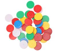 FRCOLOR 100Pcs Colorful Counters Math Teaching Aids Smooth Surface Educational Tokens for Learning Games and Counting Activities