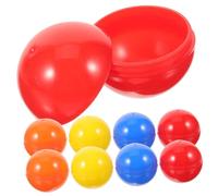FRCOLOR 100pcs Colorful Lottery Raffle Draw Balls for Party Games Table Tennis Style Easy to Open and Close Bright Fade Resistant Colors for Celebrations and Fun