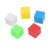 FRCOLOR 100Pcs Colorful Plastic Blocks for Math Teaching Innovative Geometry Cubes Educational Building Blocks Practical Sensory for Primary School Learning and Creative Exploration
