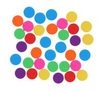 FRCOLOR 100pcs Colorful Plastic Counters Disks Bingo Chips Tokens for Math Learning Counting Sorting Patterning Addition Subtraction Games Accessory for Students