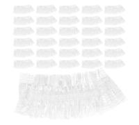 FRCOLOR 100pcs Disposable Ear Protectors for Bathing and Hair Colouring, Waterproof Pe Plastic Ear Covers, Lightweight and Easy to Wear, Suitable for Home Bathrooms and Professional Salons