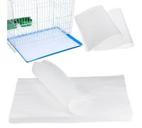 FRCOLOR 100pcs Disposable Parrot Cage Liners Paper Absorbent Bird Cage Cushion Pads 44x31cm Pet Accessories for Birds Cockatiels Bedding Litter