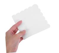 FRCOLOR 100pcs Disposable Scalloped Cocktail Napkins White Paper Hand Towels for Weddings Birthdays Parties Anniversary Natural Wood Pulp Elegant Design