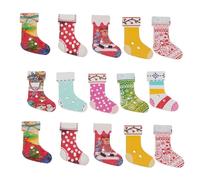 FRCOLOR 100pcs DIY Xmas Painting Buttons Handmade Socks Shape Buttons for Sewing Accessories Decorative for Christmas Mens Socks and Holiday Stockings Random Color
