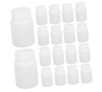 FRCOLOR 100pcs Empty Medicine Bottles Plastic Mini Pill Bottle Capsule Leakproof Travel Organizer for Tablets