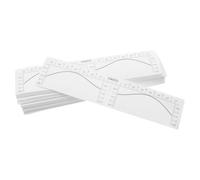 FRCOLOR 100pcs Eyebrow Tattoo Ruler Disposable Brow Sticker Stencil Adhesive Eyebrow Guide Tool for Makeup and Tattooing