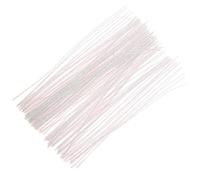 FRCOLOR 100pcs Iridescent Metallic Pipe Cleaners for DIY Art Projects, Sparkly Chenille Stems Craft Supplies with Glitter Tinsel for Christmas Decorations