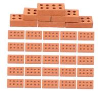 FRCOLOR 100pcs Mini Bricks Building Blocks for DIY Architectural Models Realistic Sand Table Landscape Accessories Pottery Micro Bricks for Villa and Mini House Construction