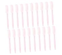 FRCOLOR 100pcs Mini Eyelash Separator and Eyebrow Comb Compact Grooming Tool for Quick Touchups and Lash Extensions Pink Cosmetic Accessory for Women