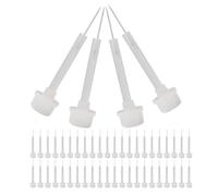 FRCOLOR 100pcs Nail Polish Replacement Brush Nail Liner Brush Tip Replacement Head PP Lightweight Precision Application Minimises Bubbles and Streaks and Home