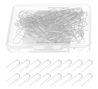 FRCOLOR 100pcs Nichrome U Shaped Hooks High Temp Nickel-Chromium Wire Resistant to Deformation Easy to Use for Ceramic Craft Making and DIY Ceramic Craft