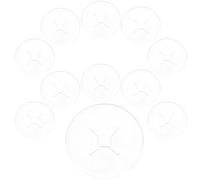 FRCOLOR 100pcs Pegboard Clips Hook Accessory Multi-use Peg Hook Stopper Disc Made of Sturdy Pe Material to Protect from Sliding and Keep Items Stable on Pegboards for Home Or Retail