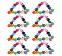 FRCOLOR 100pcs Pet Bell for Cat Dog Collar Charm Decoration Mini Bells in Candy Colors for Christmas Tree Ornaments Pet Holiday for Crafting Random Color