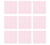 FRCOLOR 100pcs Pink Gingham Napkins Checkered Disposable Serviette Lightweight Practical Paper Napkins for Table Settings Birthday Bridal Shower Picnic