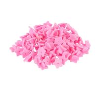 FRCOLOR 100pcs Pink Star Plastic Butterfly Pin Backs Clutch Keepers Pin Backing for Lapel Badges Craft Making and Conference Use