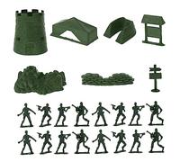 FRCOLOR 100pcs Plastic Soldier Figures Set Military Model for Men for Imaginative Play and Parent Interaction Enhancing Creativity and Social Skills