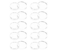 FRCOLOR 100Pcs Portable Coin Capsules with 25Mm Inner Diameter Coin Holders Protectors for Collectible Storage and Display