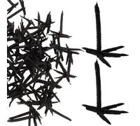 FRCOLOR 100pcs Realistic Black Plastic Crows Claws for Stuffed Animals and Crow Crafts, Easy to Handle and Install, for Halloween Festive Decorations and Educational Projects