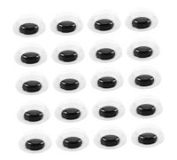 FRCOLOR 100pcs Self Adhesive Googly Eyes for DIY Doll Making Movable Eyeballs Craft Eyes Stick for Crochet Puppets Beginner Friendly Creative Handmade Accessories