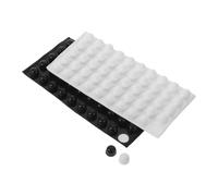 FRCOLOR 100pcs Silicone Braille Tactile Stickers with Raised Bump Dots for Visually Impaired, Self Adhesive with Regulated Height and Spacing, Easy Application for Keyboards and Plastic