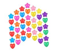 FRCOLOR 100pcs Star and Heart Shaped Ball Pit Balls for Multi-purpose Indoor Playpen and Party Macaron Design for Engaging Play