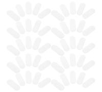 FRCOLOR 100pcs White Felt Pads for Hair Clip Making, Childfriendly Design Comfortable Water Drop Shape for DIY Projects and Crafting Accessories