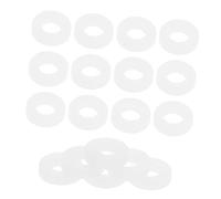 FRCOLOR 100pcs White Plastic Drum Washers Pads for Percussion Instruments, and Immaculate Sound Output User-friendly Installation, Drum Kit Accessories for Stability and Noise Reduction