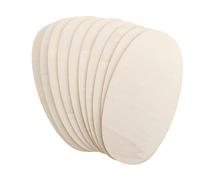 FRCOLOR 10pcs 14x27cm Oval Wooden Slices DIY Crafts Hanging Decorations Unfinished Wood Pendants for Painting Graffiti and Party Embellishments