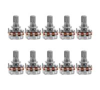 FRCOLOR 10pcs A250k Electric Guitar Potentiometer Tone and Volume Control Pots with 15mm Shaft Length, Audio Volume Potentiometer Knobs for Guitar Replacement and Repair