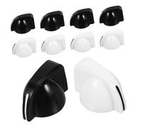 FRCOLOR 10pcs Adjustable Chicken Head Knobs for Potentiometer Control Volume Tone Knob Caps for Amplifiers and Effect Pedals White and Black