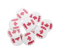FRCOLOR 10pcs Canadian Flag Maple Leaf Brooch Pins Handmade Iron Party Badge Lapel Pin Souvenir for Birthday Anniversary Holiday Decorations Clothes Backpack