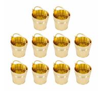 FRCOLOR 10pcs Candy Bucket Candy Storage Container Plastic Sturdy Plastic Material Festive Simple Design Strong Construction Party Supply for Home Birthday
