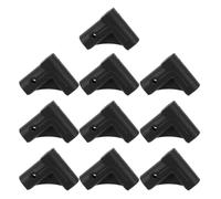 FRCOLOR 10pcs Cart Wheel Adapter Set Plastic Right Angle Connectors Corner Bracket Hinges for Rolling Trolley Assembly Robust Caster Bracket Connectors for Stable Cart Frame Support