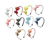 FRCOLOR 10pcs Childrens Hair Accessories Girls Hair Bow Headband Bowknot Adorable Design