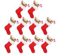 FRCOLOR 10pcs Christmas Embroidered Iron-on Applique Patches Snowflake Snowman Decorative Sewing Patches for Craft Clothing DIY Festival Repair