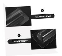 FRCOLOR 10pcs Clear Lip Balm Holders DIY Transparent Card Cash Organizer Pouch for Money Credit Cards Lip Gloss Storage Lightweight Portable Wallets for Outdoor Use