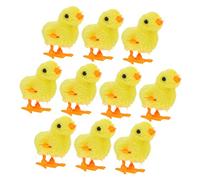 FRCOLOR 10Pcs Clockwork Chickens Adorable Wind Up for Realistic Walking Action for Birthdays Festivals and Home Decoration
