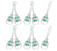 FRCOLOR 10pcs Colorful Mini Claw Machine Pendants Lightweight Plastic Grabbing Charms for Keychains Bags and Backpacks Keychain Accessories