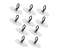 FRCOLOR 10Pcs Copper Mini Finger Cymbals with Elastic Bands Wear Resistant Rhythm Instrument for Belly Dance and Percussion Polished Metallic Luster Dancing Props