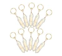 FRCOLOR 10pcs Crystal Decorative Dreadlock Hair Clips Lightweight Wire Loop African Pendant Charms for Braids DIY Hair Jewelry Accessories for Women Men Wedding Parties Outdoor