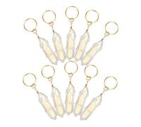 FRCOLOR 10pcs Crystal Hair Charms for Braids Lightweight Wire Loop Pendants African Jewelry for Hair DIY Styling Accessories for Women