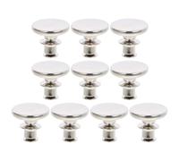 FRCOLOR 10pcs Curtain Tieback Buttons Curtain Clips Pant Waist Tightener Silver Disassemblable No Sewing Alloy Adjustable Waist Fixing for Pants and Home Use