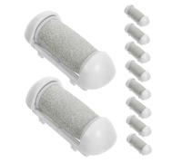 FRCOLOR 10pcs Electric Foot File Replacement Roller Heads for Callus Removal Grey Compatible Electric Callus Remover and Foot Grinder for Home Pedicure