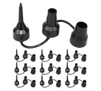 FRCOLOR 10pcs Electric Inflator with Pump Nozzle Conversion for Vacuum Compression Bags and Inflatables, Lightweight Rubber Pump Replacement Nozzles Suitable for Outdoor and Use