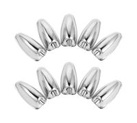 FRCOLOR 10pcs Electroplated Snare Drum Lug Ears Metal Replacement Parts with Shock Absorption for Tom and Bass Drum Rack Accessories Vibration Dampening Hardware for Sound Performance